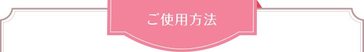 ご使用方法